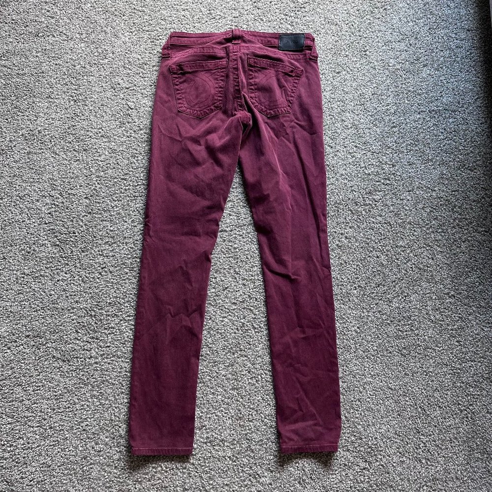 Big Star Women's Burgandy Red Jenae Skinny Midrise Jeans 27R